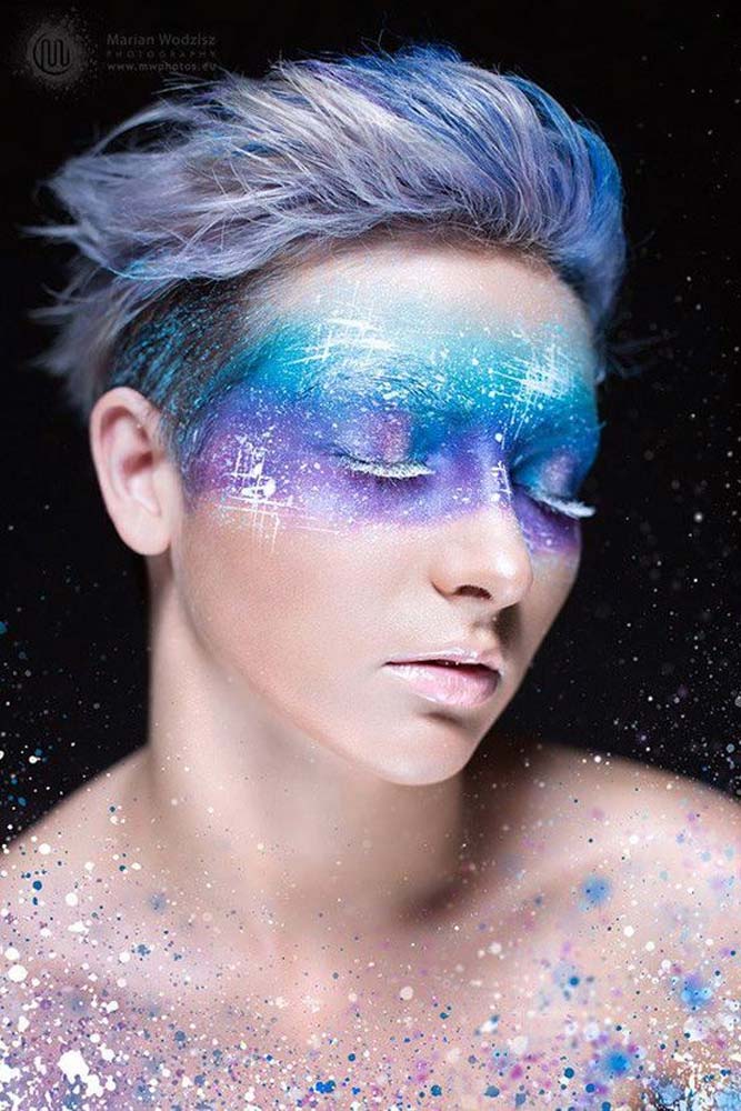 Galaxy Makeup Looks Creative Makeup Ideas For Extraordinary Girls