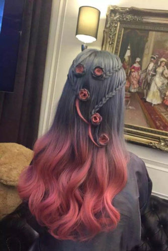 21 Pretty Rose Hairstyles for Long Hair - Ideas from Daily to Special Occasion