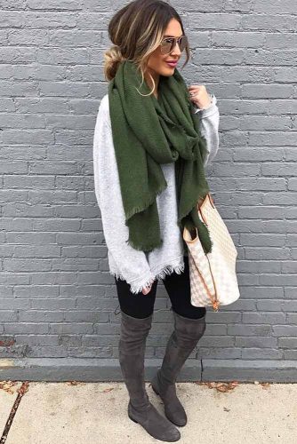 Newest Outfit Ideas with Scarves picture 2