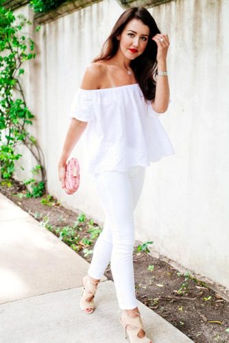 All White Outfits with Skinny Jeans picture 1