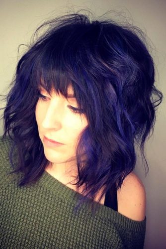 Layered, Curly Bob