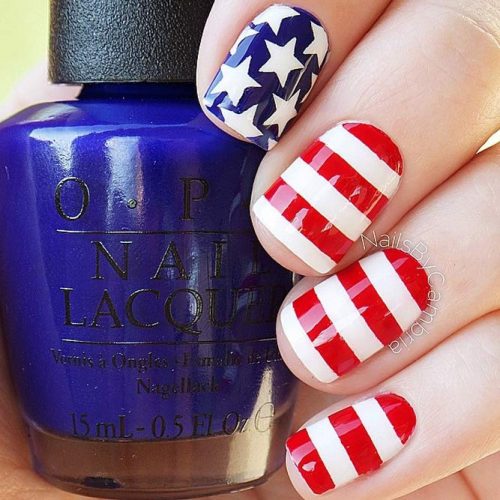 Red, White and Blue Holiday Nail Designs picture 2