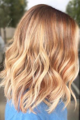 Lovely Blonde Balayage Medium Hair picture 4