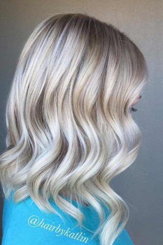 Lovely Blonde Balayage Medium Hair picture 5