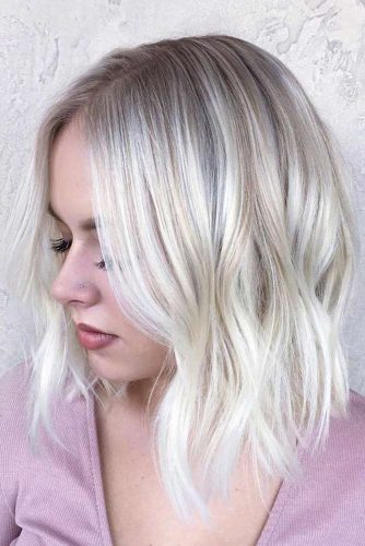 Lovely Blonde Balayage Medium Hair picture 6
