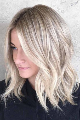 Lovely Blonde Balayage Medium Hair picture 1