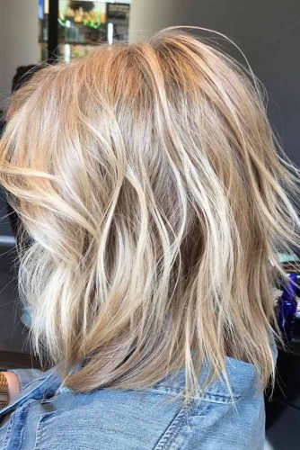 Lovely Blonde Balayage Medium Hair picture 2
