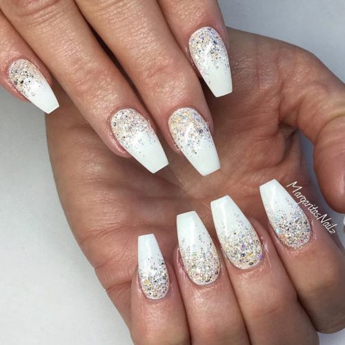 Cute White Coffin Nail picture 4