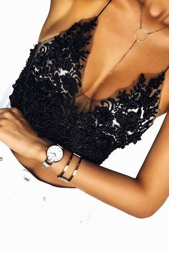 Hottest Black Lace Bralette Ideas picture 5