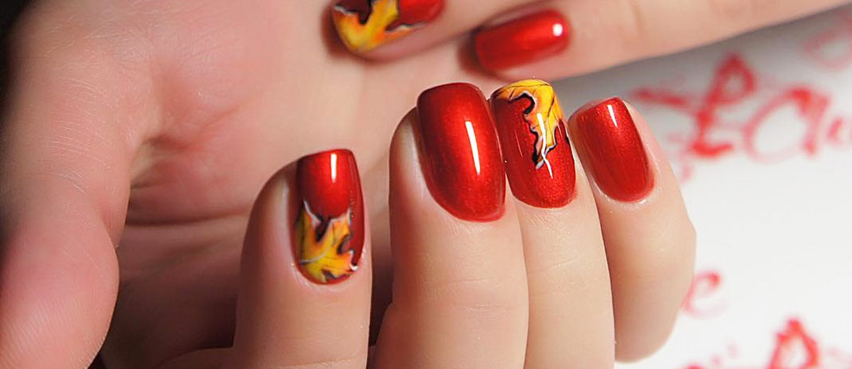 5. Easy Fall Nail Designs with Leaves - wide 2