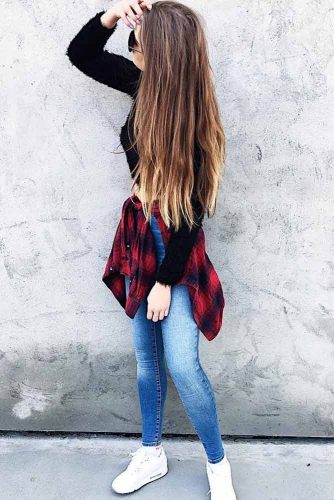 Comfy Fall Outfits with Flannel Shirts picture 4