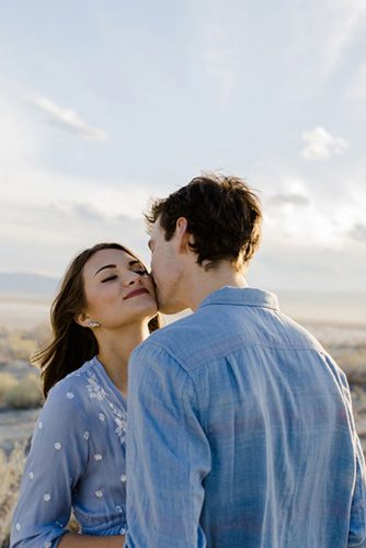 Delicate and Caring Cheek Kiss picture 2