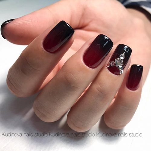 Red Nails with Ombre Picture 3