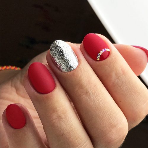 Matte Red Nails for a Classy Look Picture 3