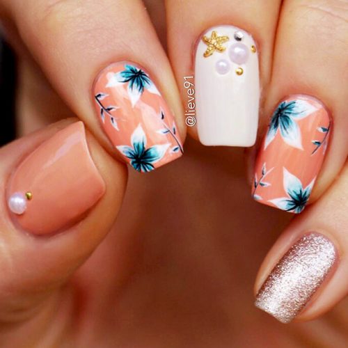 Square Shape Acrylic Nails Picture 1