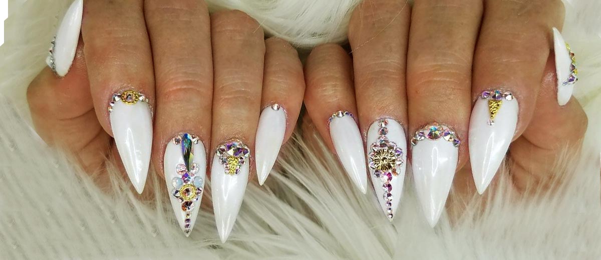 2. "Trendy Pointy Nail Designs to Try Now" - wide 2
