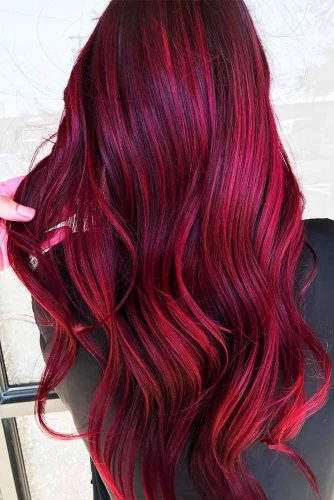 Saturated Burgundy Hair Color Picture 3