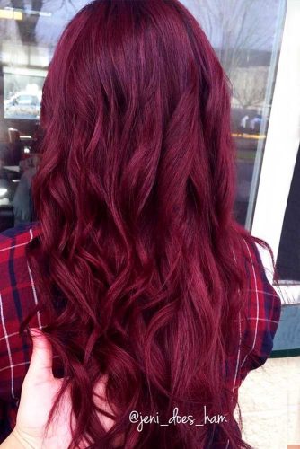 Saturated Burgundy Hair Color Picture 1