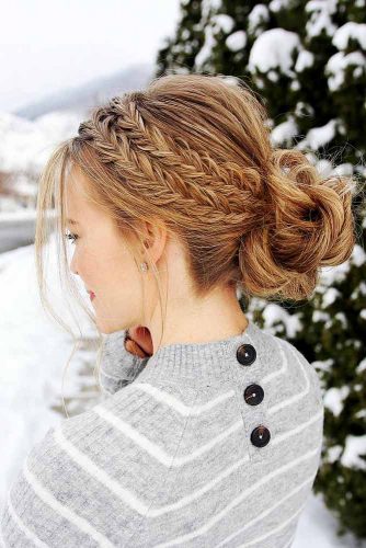 Beautiful Chignon Hairstyles With Braids Picture 1