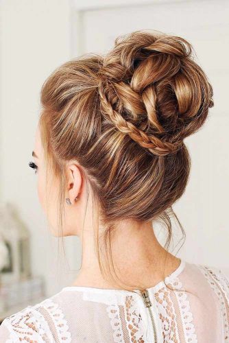 Beautiful Chignon Hairstyles With Braids Picture 2