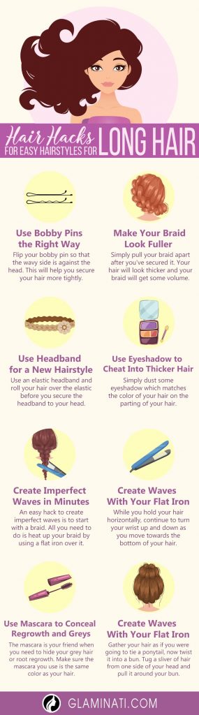 Hair Hacks for Easy Hairstyles for Long Hair