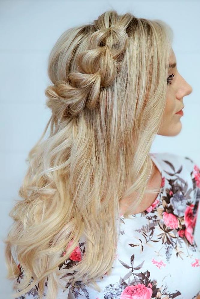 Romantic Half Up Half Down Hairstyles picture 6