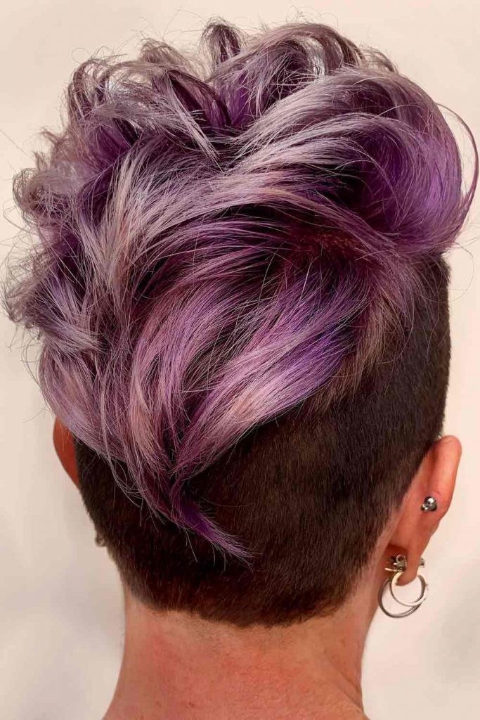 Purple Ombre For Pixie Hair
