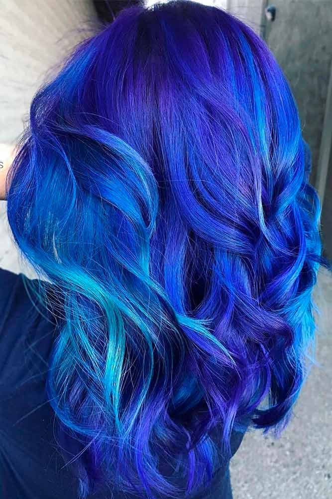 24 Fairy Blue Ombre Hair for Beautiful Girls