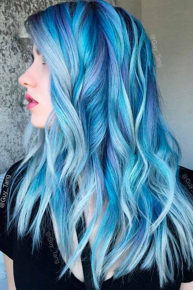 24 Fairy Blue Ombre Hair for Beautiful Girls