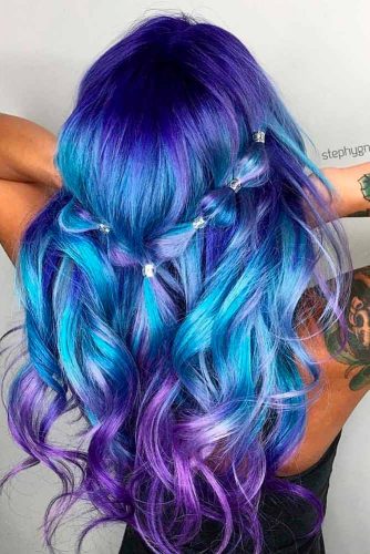 Fabulous Purple and Sky Blue Ombre picture 2