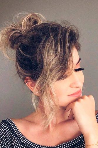 Shaggy Updo Hairstyles #shagguhair #updohairstyles