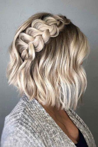 Side Braid Hairstyle For Short Hair #sidebraid