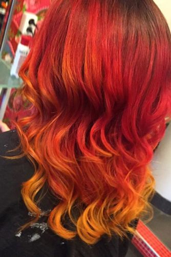 27 Best Red Ombre Hair Color Ideas for Long Hair