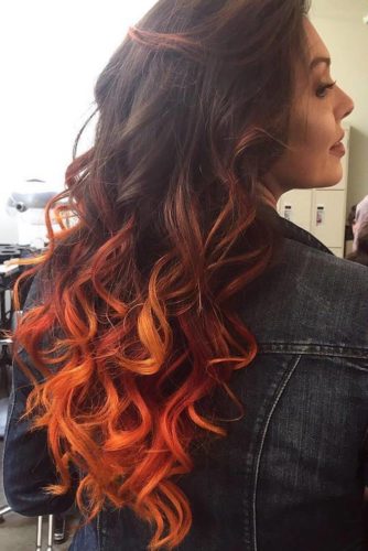 37 Best Red Ombre Hair Color Ideas For Long Hair