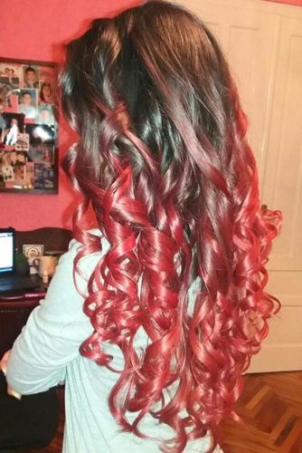 27 Best Red Ombre Hair Color Ideas for Long Hair