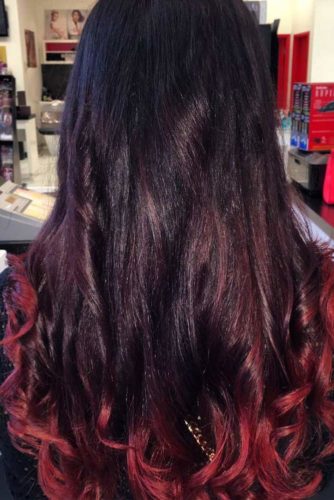 27 Best Red Ombre Hair Color Ideas for Long Hair