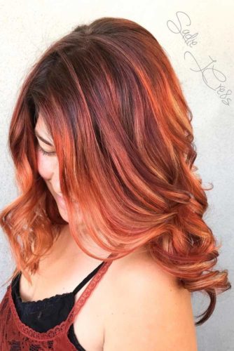 27 Best Red Ombre Hair Color Ideas for Long Hair