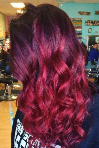 red violet hair color ideas