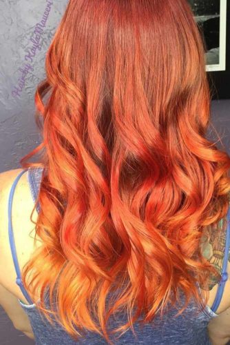 27 Best Red Ombre Hair Color Ideas for Long Hair