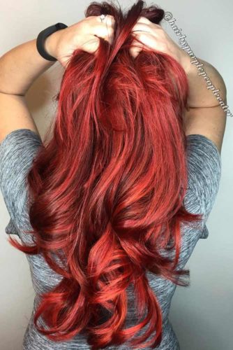 27 Best Red Ombre Hair Color Ideas for Long Hair