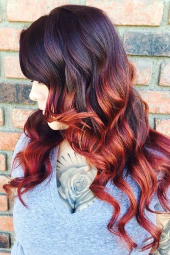 27 Best Red Ombre Hair Color Ideas for Long Hair