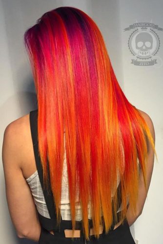 27 Best Red Ombre Hair Color Ideas for Long Hair