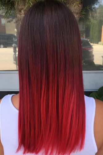 27 Best Red Ombre Hair Color Ideas for Long Hair