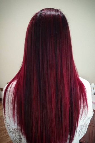 27 Best Red Ombre Hair Color Ideas for Long Hair