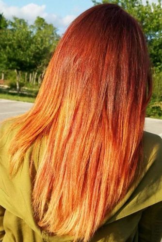 27 Best Red Ombre Hair Color Ideas for Long Hair