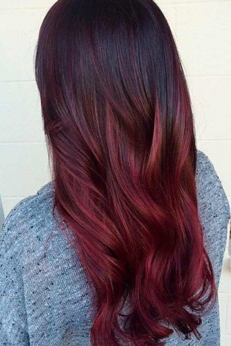 63 Best Red Ombre Hair Color Ideas for Long Hair