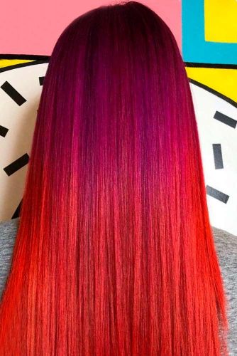 Ombre hair color for straight outlet hair