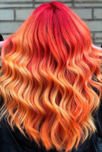 37 Best Red Ombre Hair Color Ideas For Long Hair