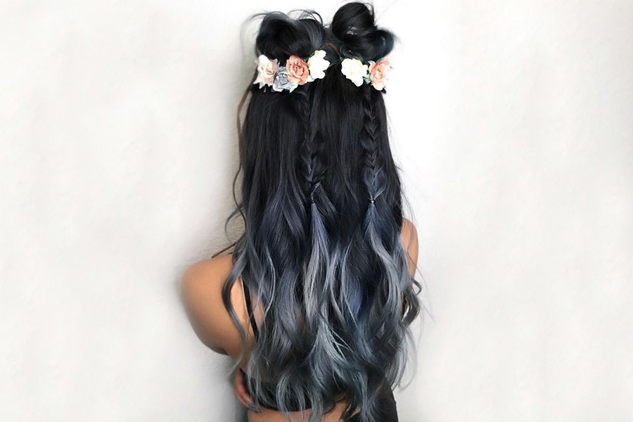 Fairy Blue Ombre Hair for Beautiful Girls