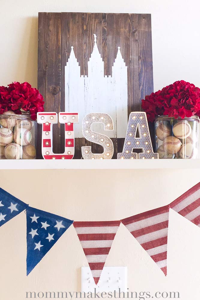 4th of July Shelf Decor picture 1